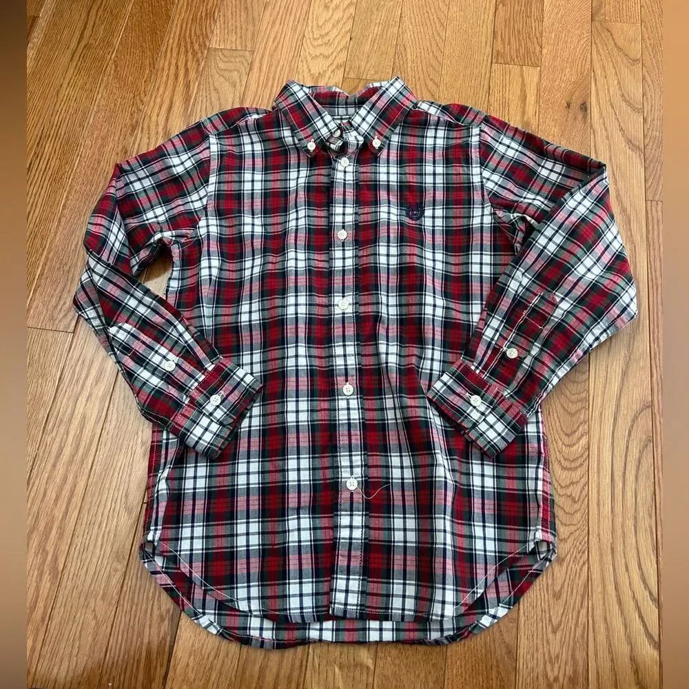 Boys Chaps Plaid Dress Shirt
